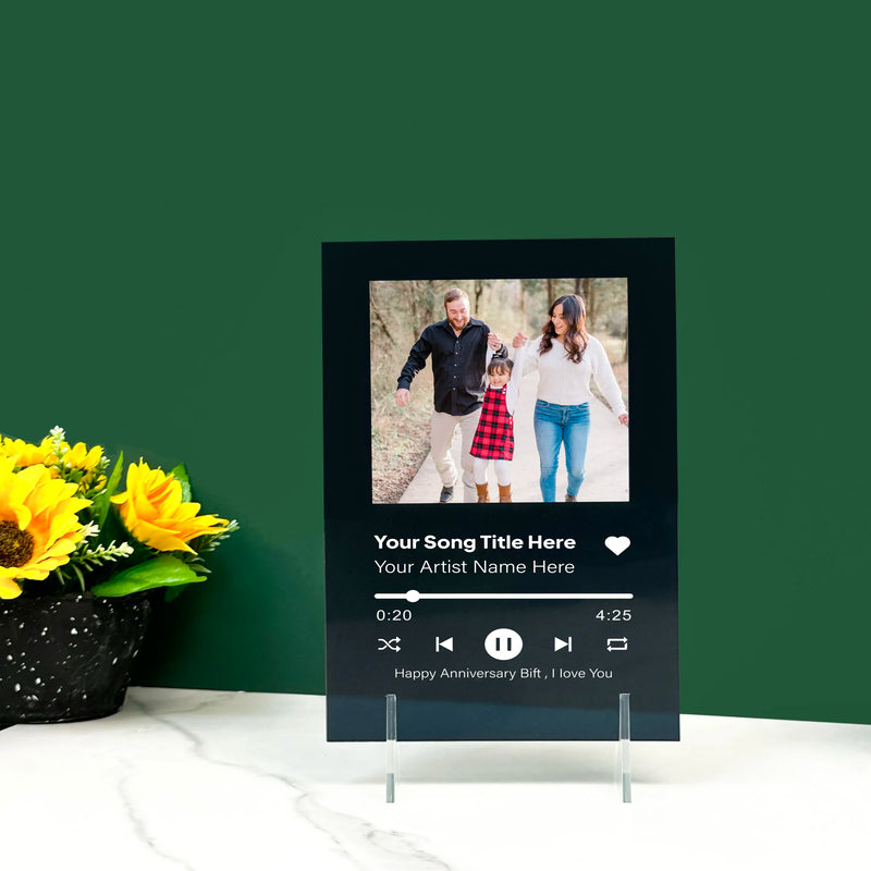 Personalized Music Spotify Plaque Code Acrylic Stand