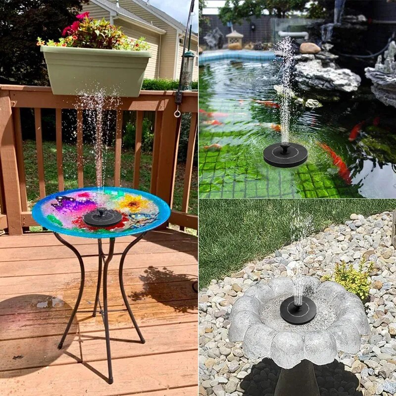 Mini Solar Waterfall Fountain