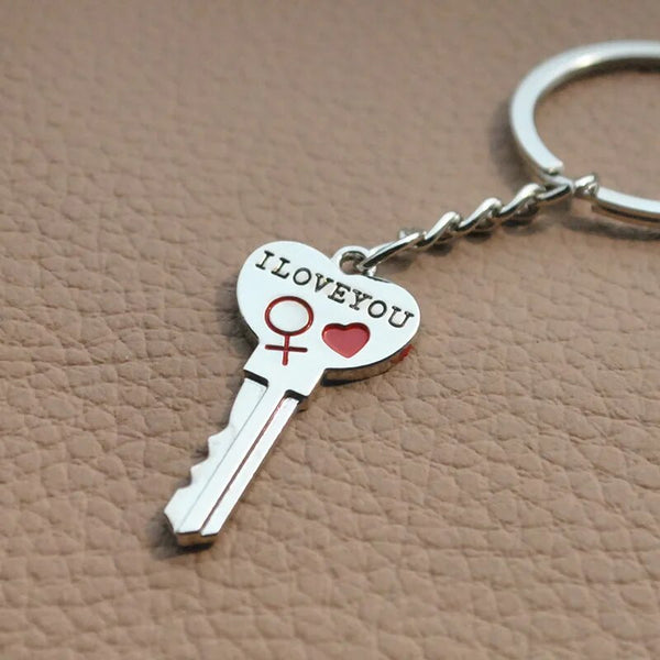 Heart-shaped Couple Keychain Personalized Gifts