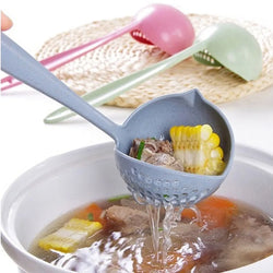 2 in 1 Long Handle Soup Spoon