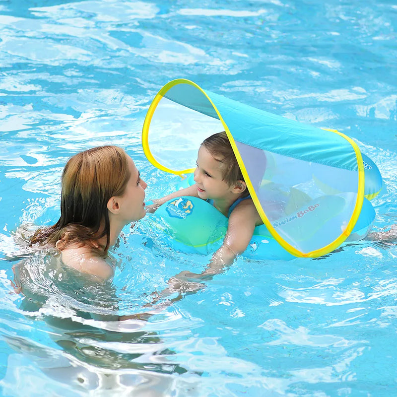 Baby Float With Canopy Swimming Ring