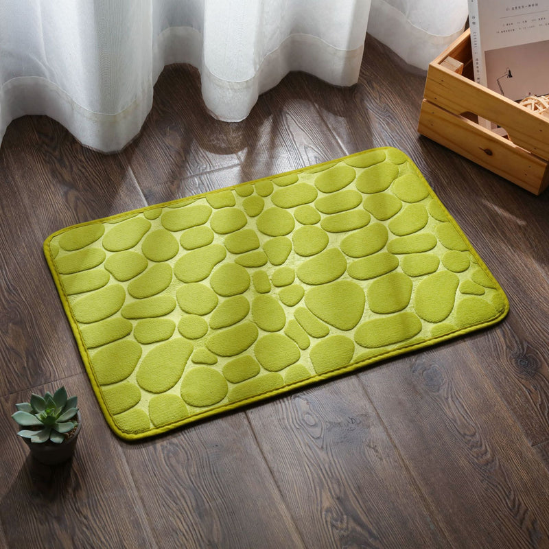 Super Absorbent Shower Bath Mat Bathroom Anti-Slip Carpet Rug Simple Kitchen Entrance Soft Door Bathtub Side Bath Mat Home Decor