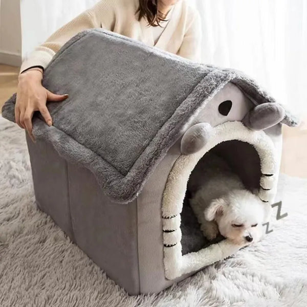 Cat Dog Deep Sleep House Bed