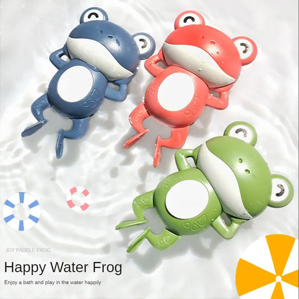 Baby Cute Frogs Clockwork Bath Toy