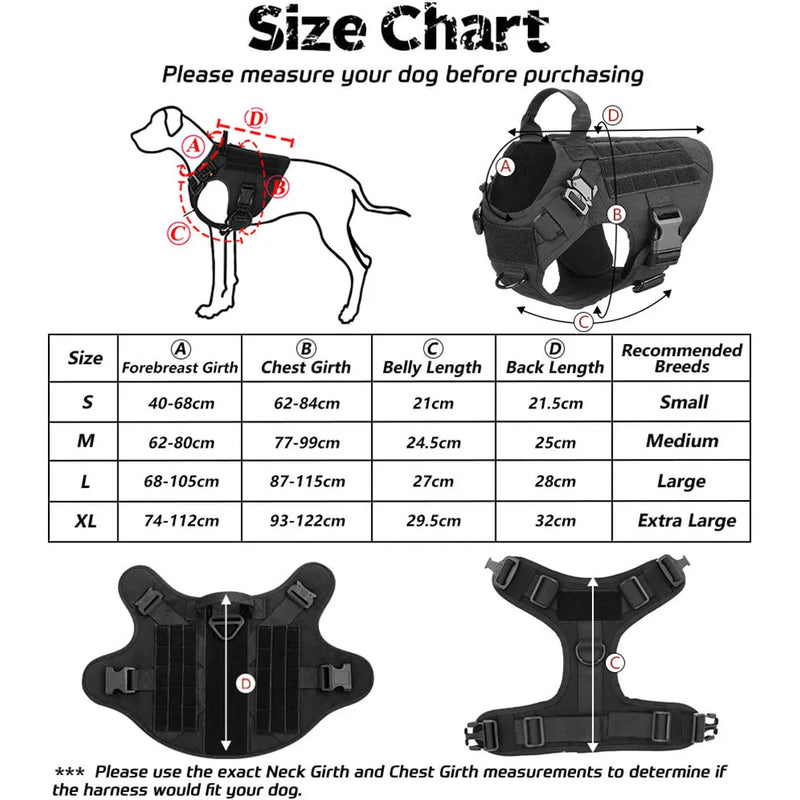 German Shepherd Dog Tactical Harness