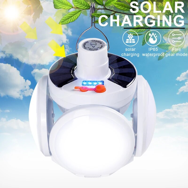 Portable USB Rechargeable Solar Bulb