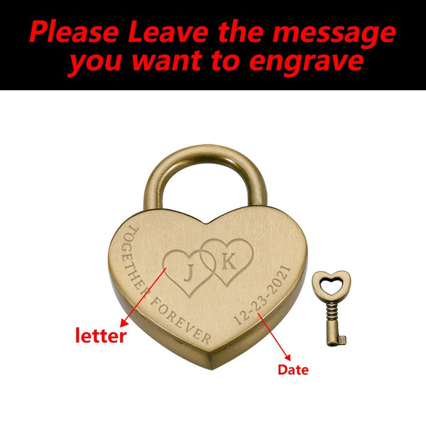 Love Lock Personalized Keychain Couple Gifts