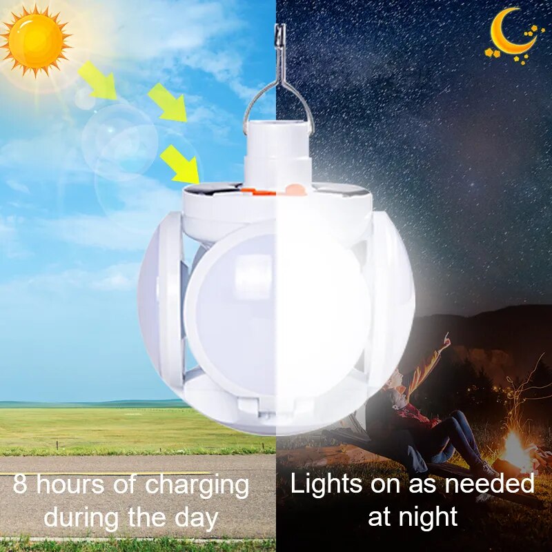 Portable USB Rechargeable Solar Bulb