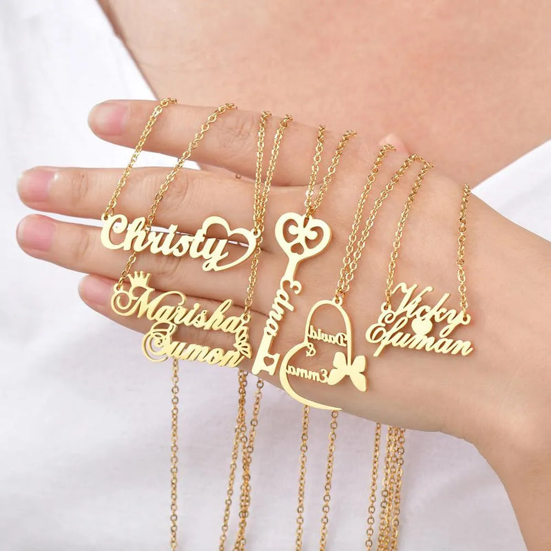 Personalized English Letter Necklaces