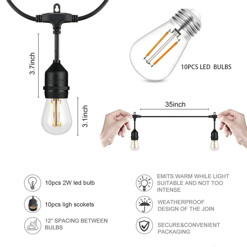 Garden Outdoor LED String Lights