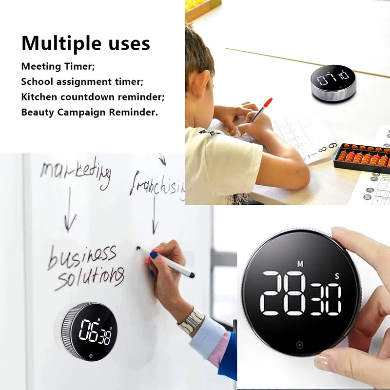 LED Digital Kitchen Timer For Cooking Shower Study Stopwatch Alarm Clock Magnetic Electronic Cooking Countdown Time Timer New