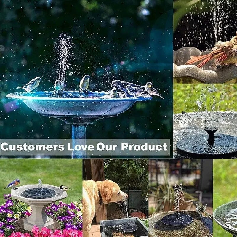 Mini Solar Waterfall Fountain