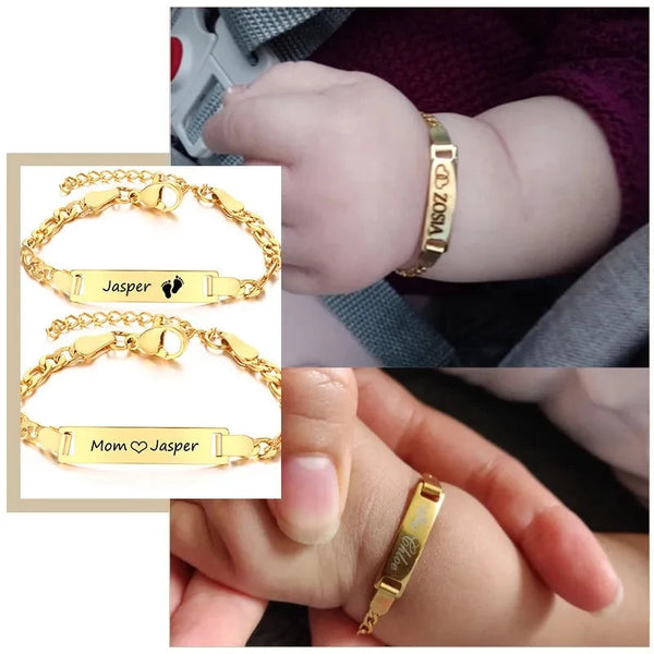 Personalize Mom Baby Name Bracelets