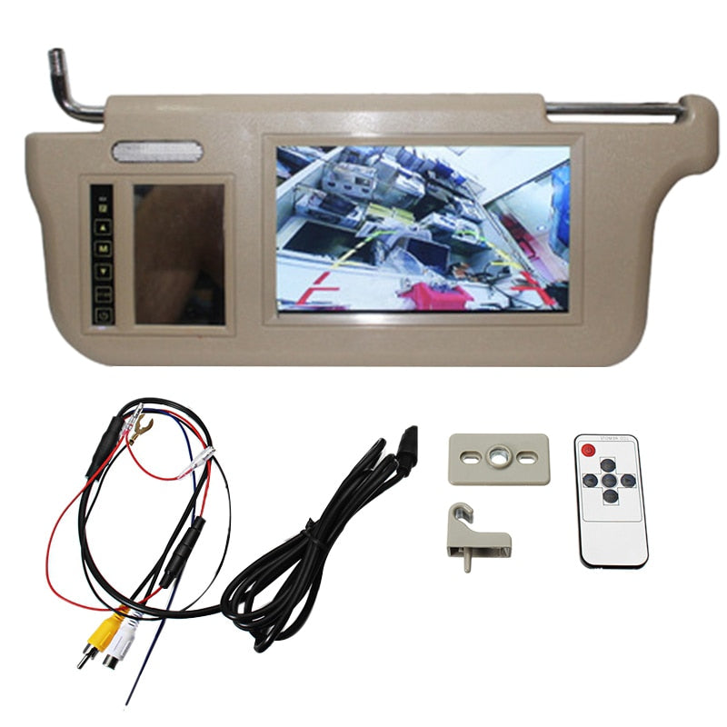 7 Inch Car Sun Visor Mirror LCD Monitor - 5g10x