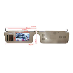 7 Inch Car Sun Visor Mirror LCD Monitor - 5g10x