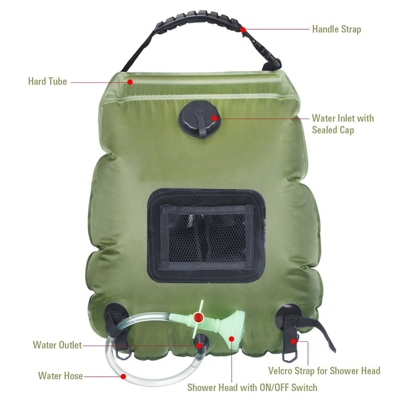Hiking Camping Shower Bag - 5g10x