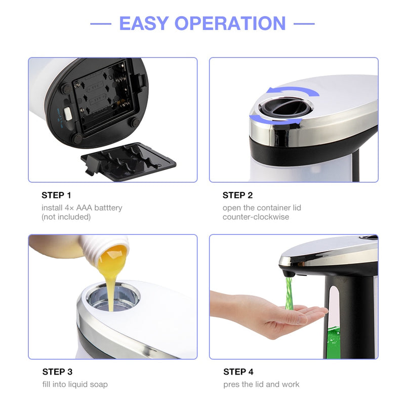 Smart Sensor Hands-Free Automatic Soap Dispenser - 5g10x