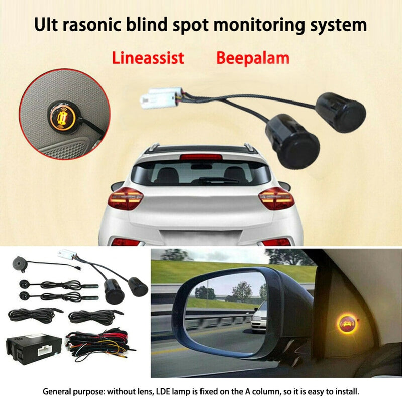 Car Blind Spot Monitoring Ultrasonic Sensor Mirror - 5g10x