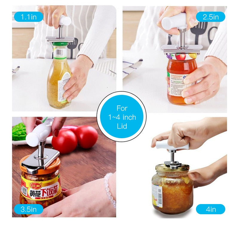 Manual Stainless Steel Easy Can Jar Opener - 5g10x