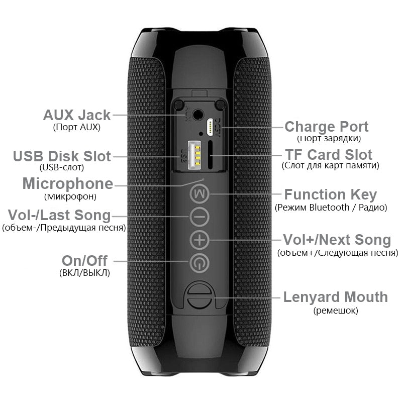 Portable Bluetooth Waterproof Outdoor Speakers - 5g10x