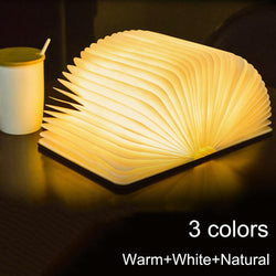 Portable 3 Colors 3D Creative LED Book Night - 5g10x