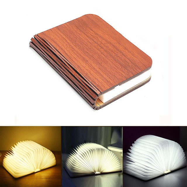 Portable 3 Colors 3D Creative LED Book Night - 5g10x